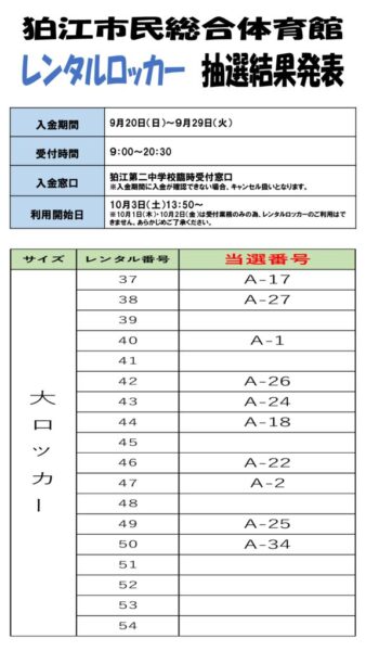 thumbnail of 抽選結果