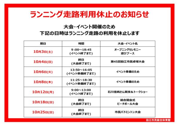 thumbnail of 8年10月ランニング走路利用休止